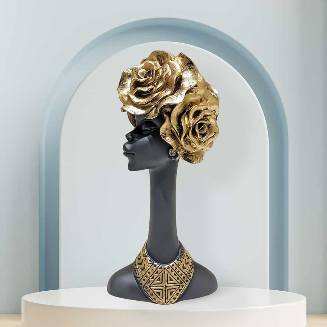 African Tall Lady Showpiece