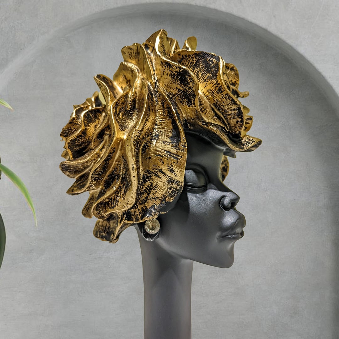 African Tall Lady Showpiece