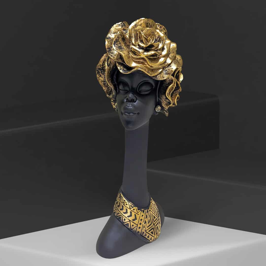 African Tall Lady Showpiece
