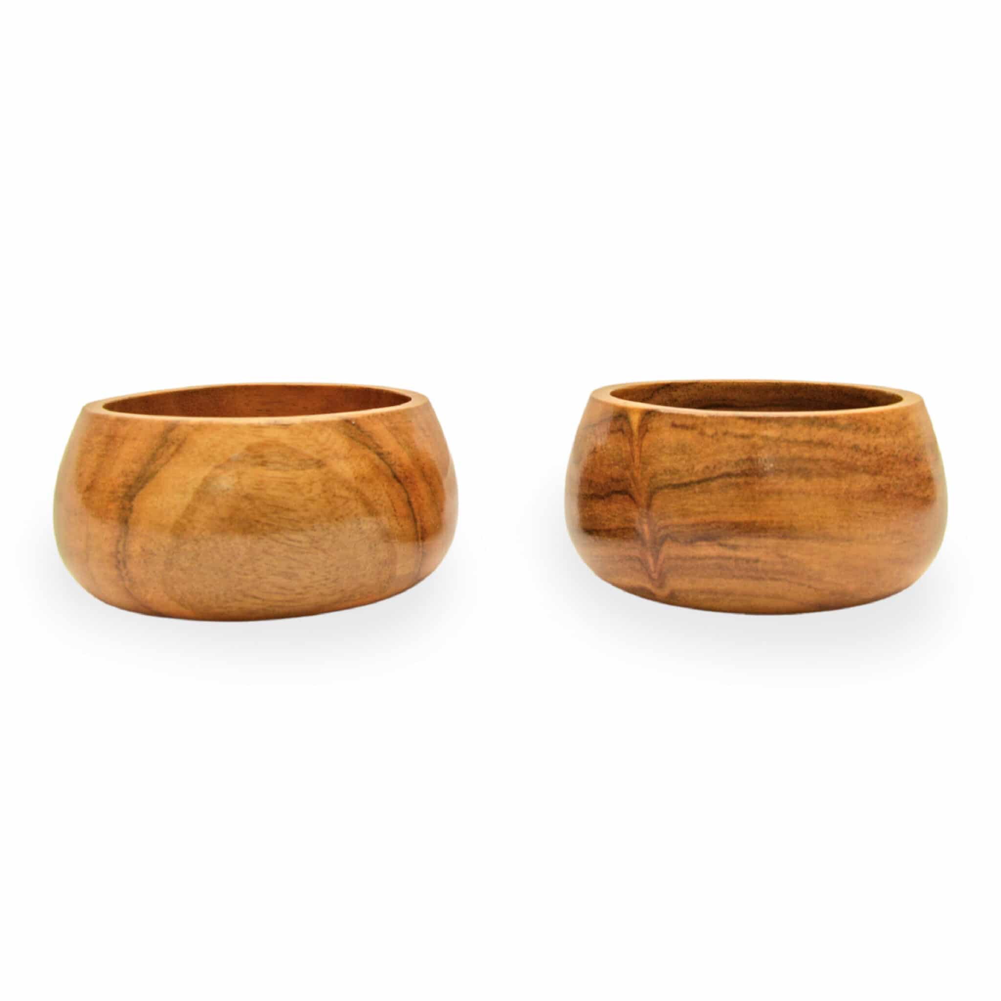 Acacia Wood Flat Bowl