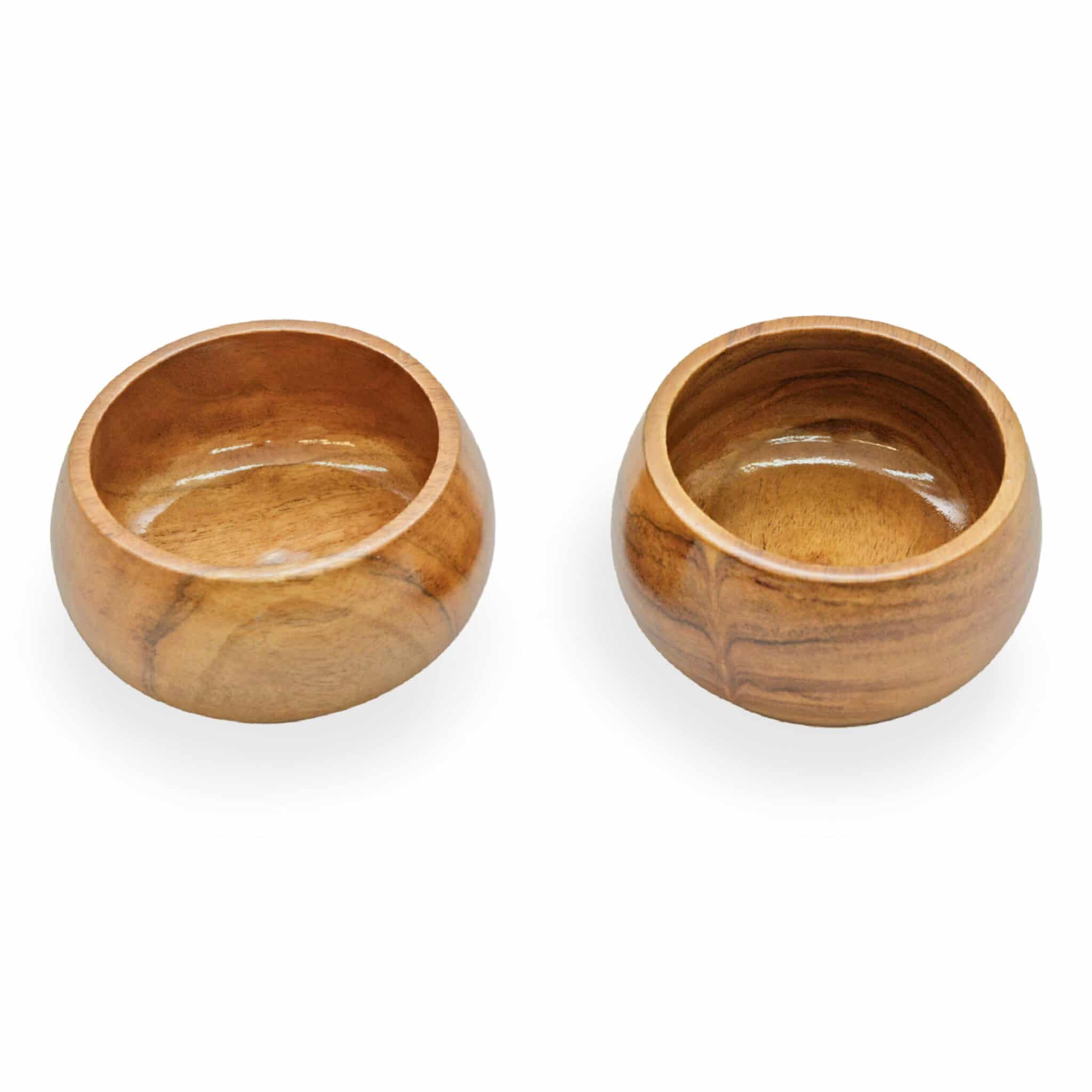 Acacia Wood Flat Bowl