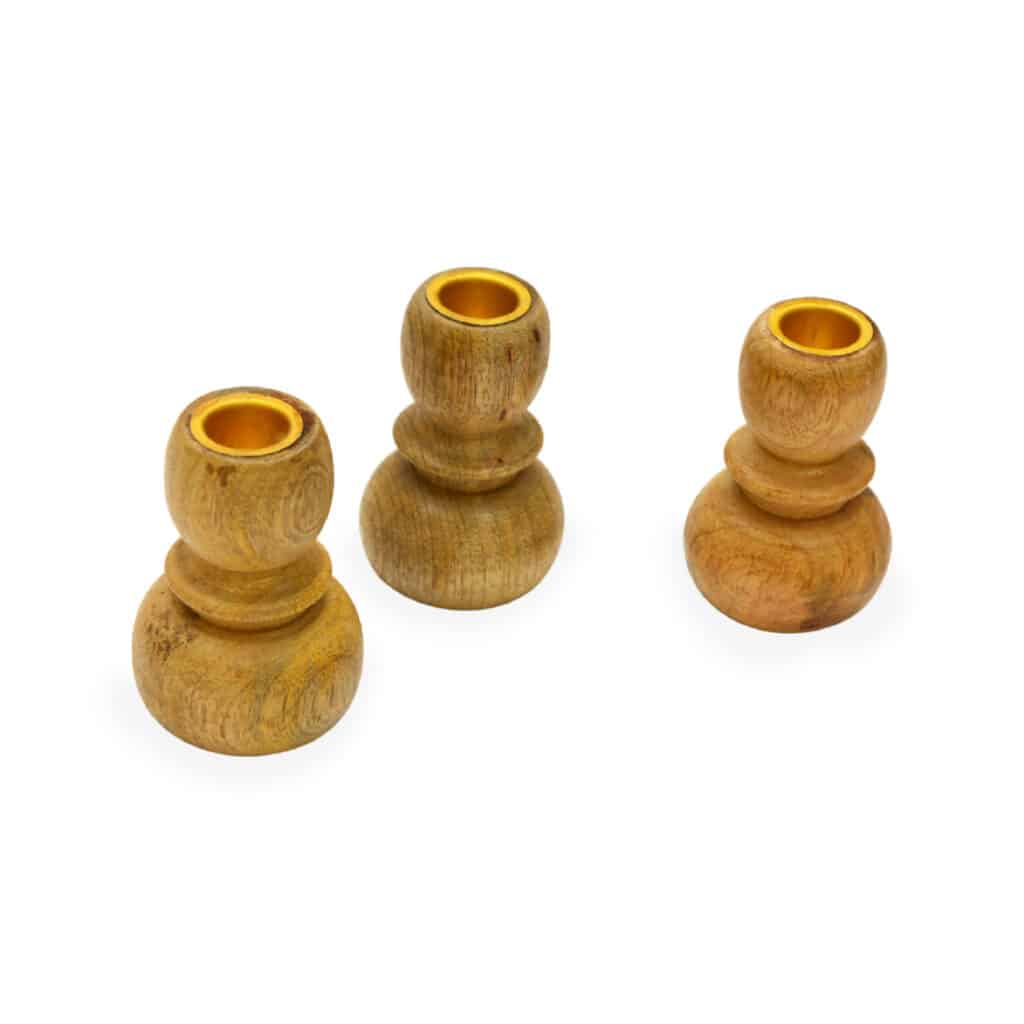 Wooden Candle Holder