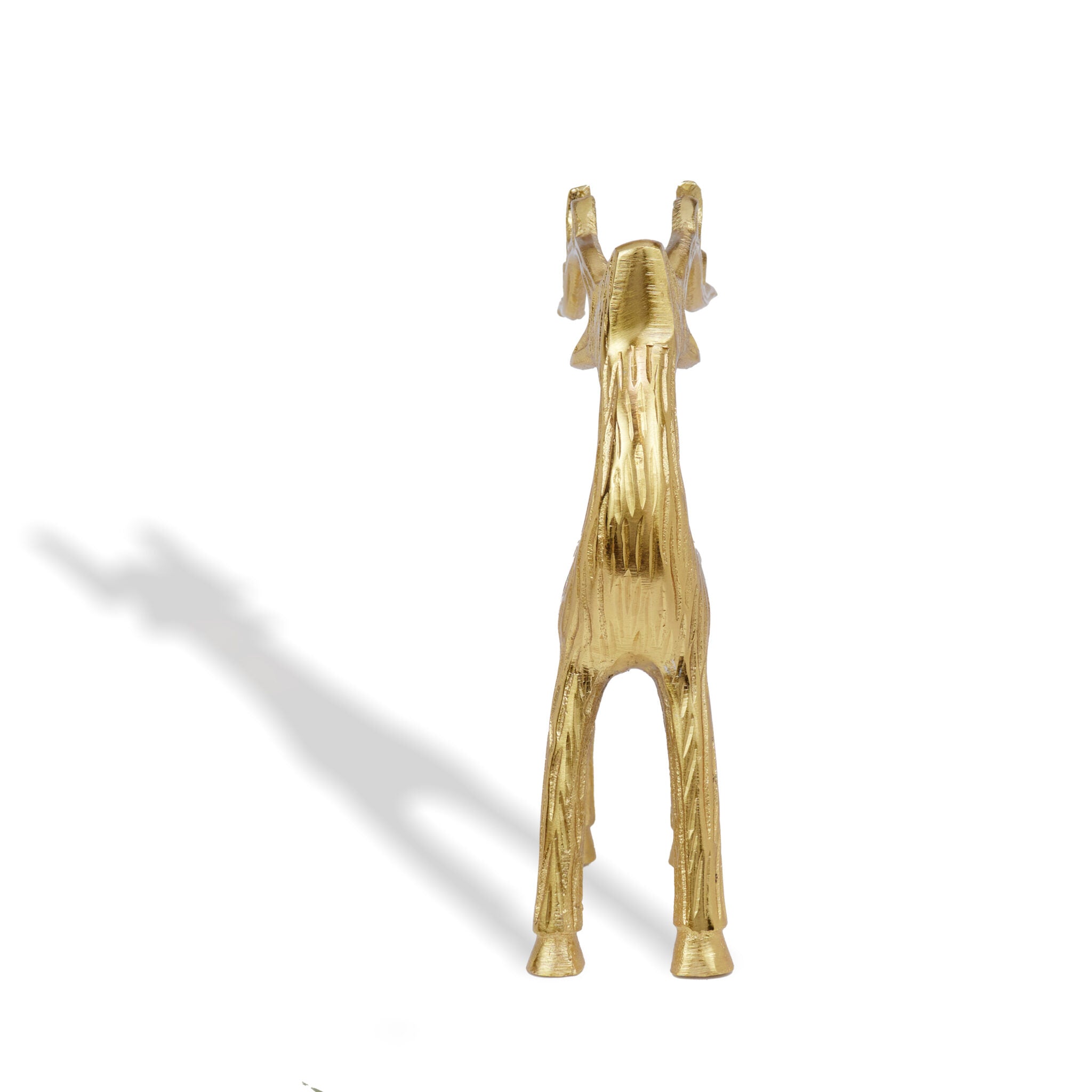 Standing Metal Deer Gold