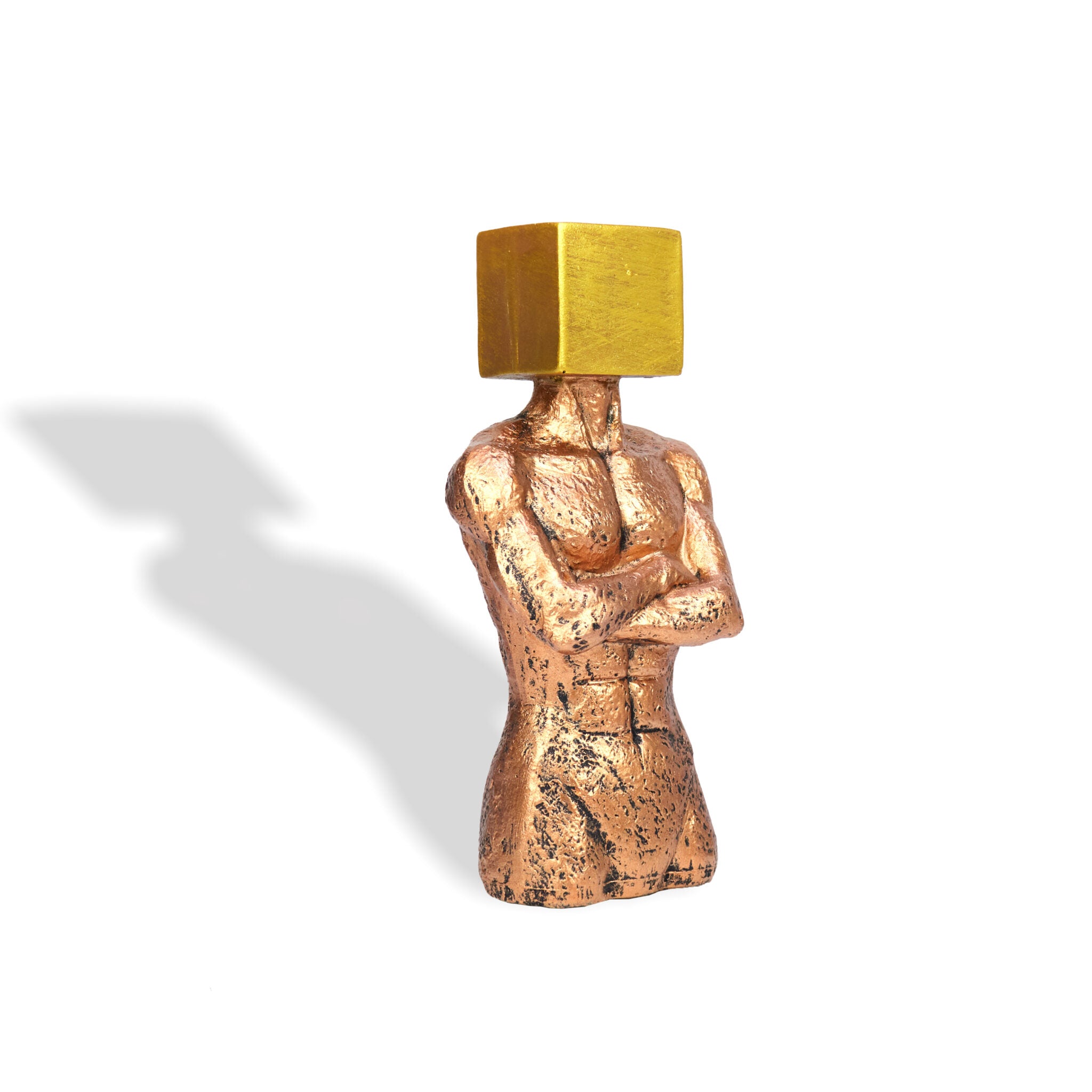 Human Body Figurine – Square Head, Triangle Head, and Sphere Head Showpiece