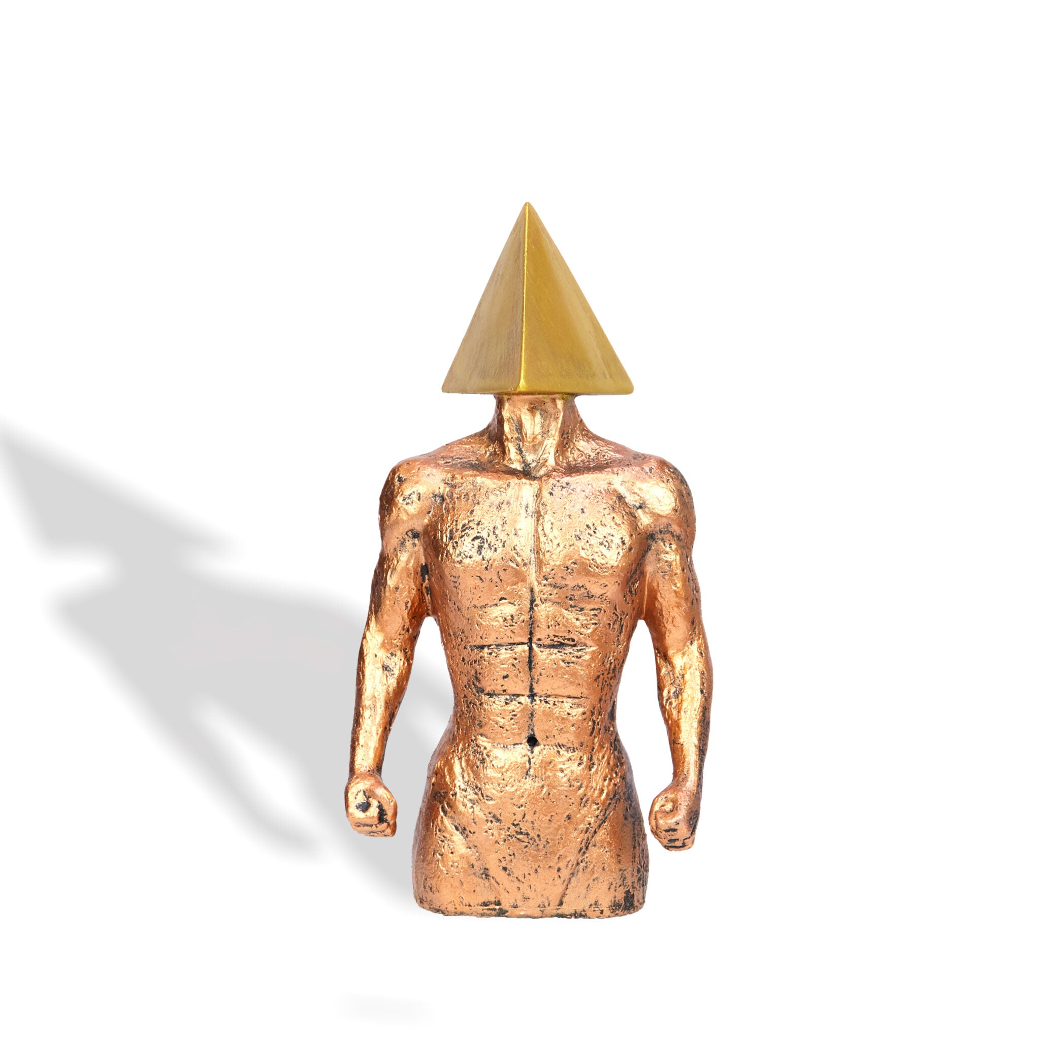Human Body Figurine – Square Head, Triangle Head, and Sphere Head Showpiece