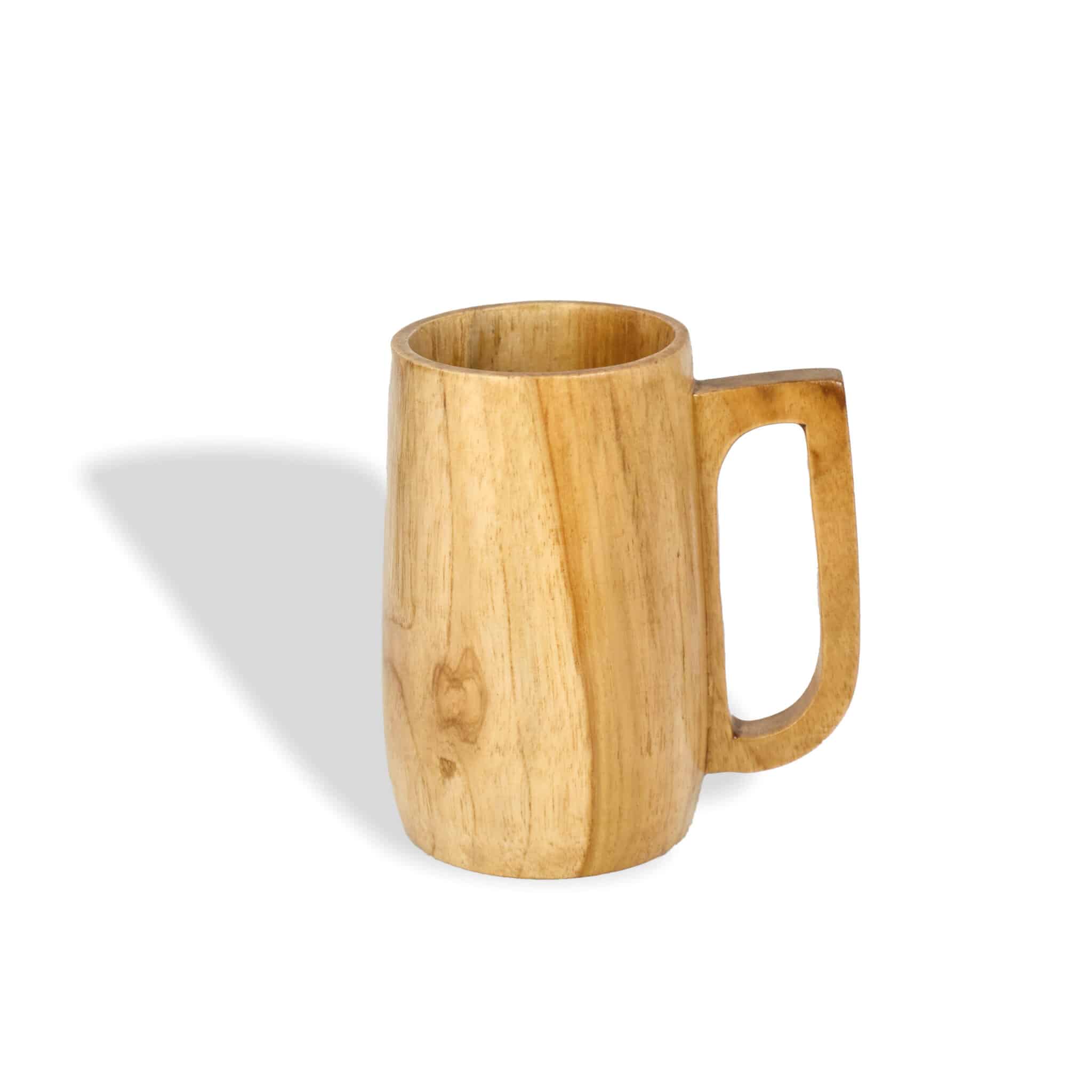 Wooden Tall Teakwood Coffee Mug