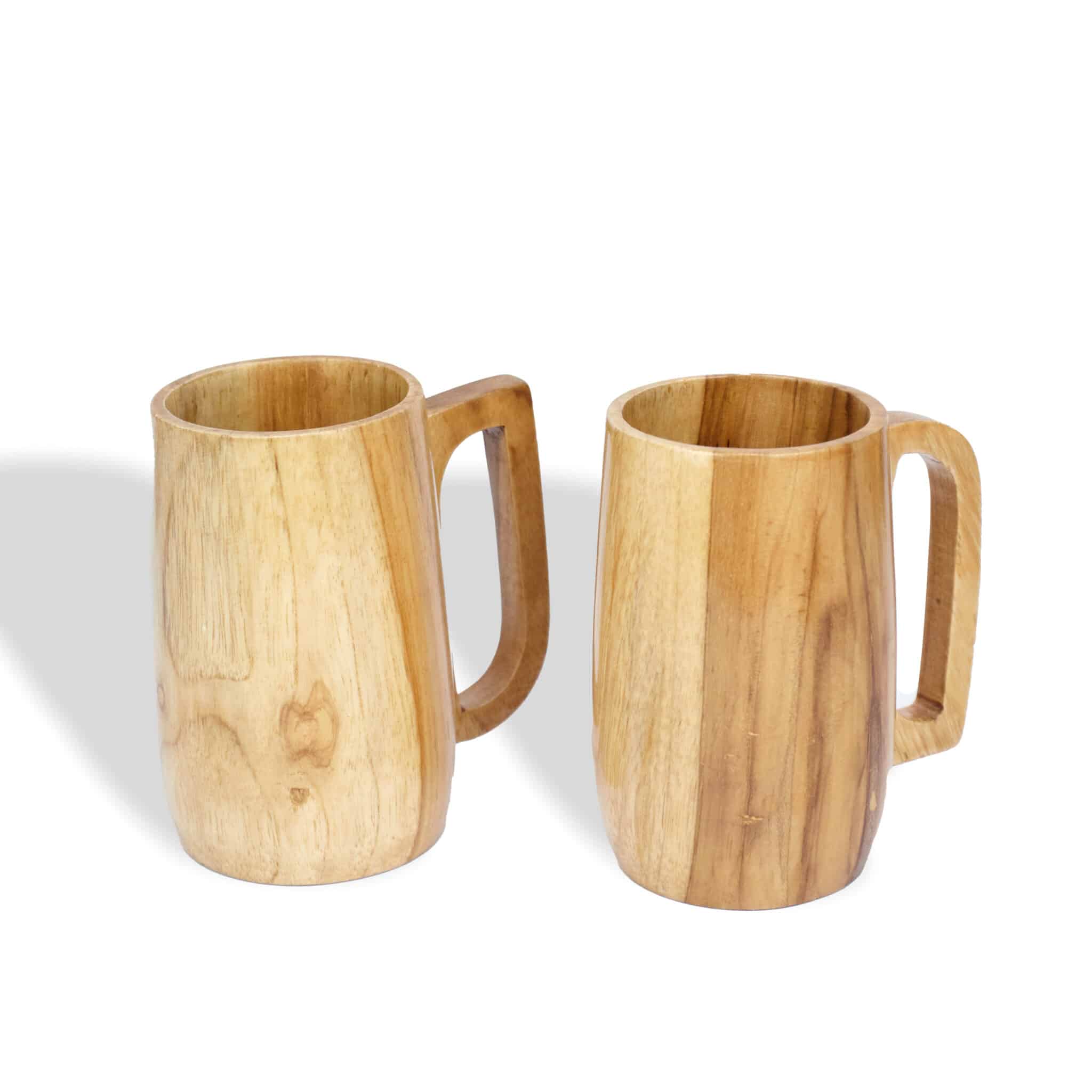 Wooden Tall Teakwood Coffee Mug