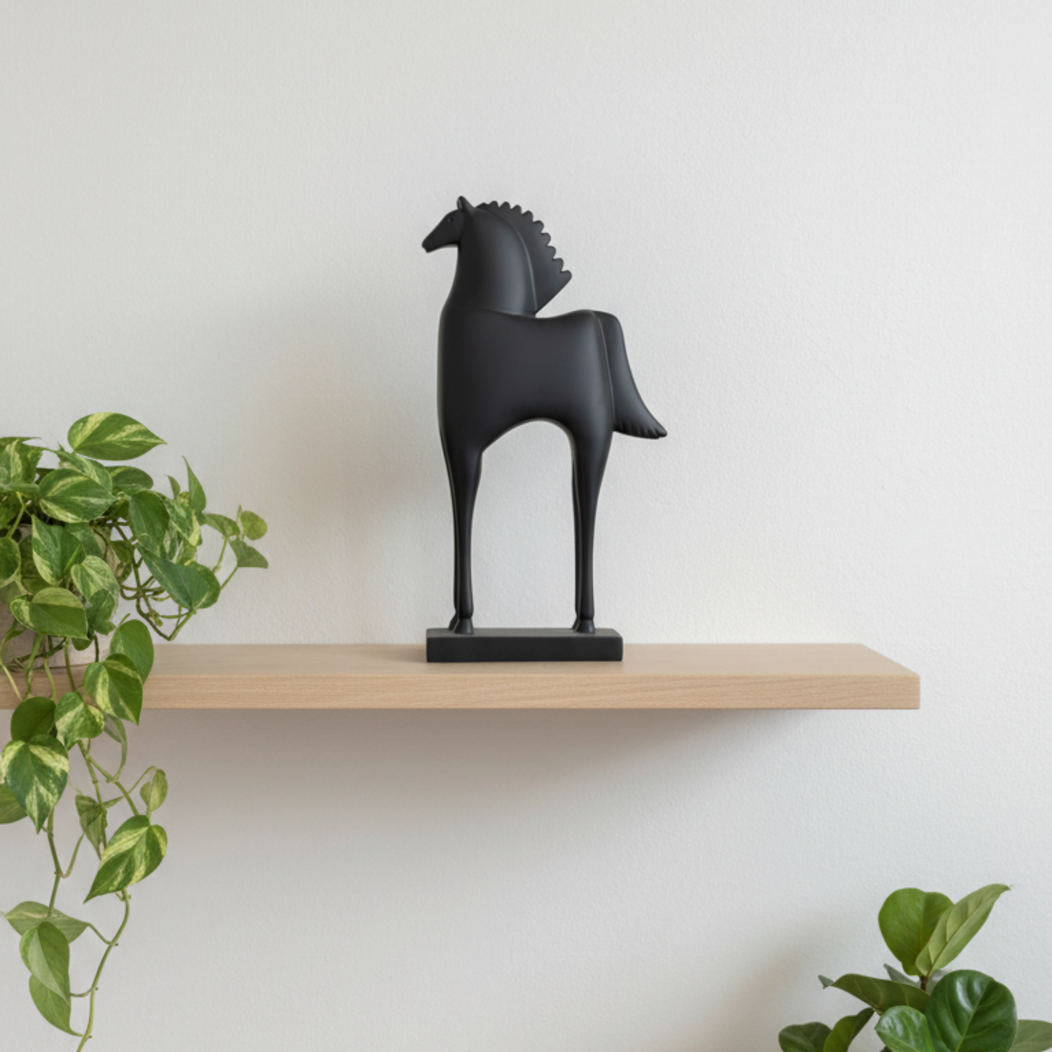 Modern Horse Standing Statue Figurine Tabletop Decor