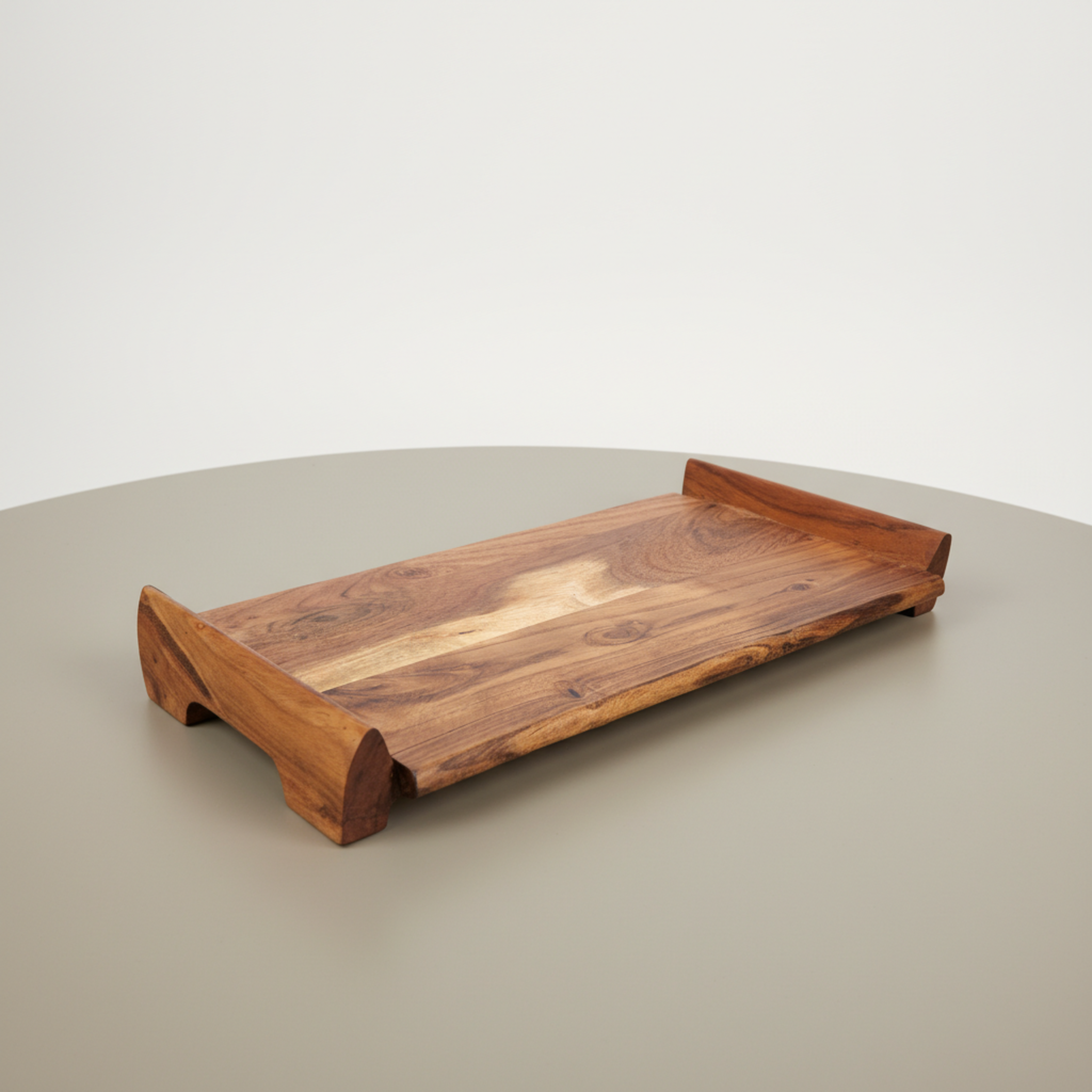 Slab Wooden Serving Platter Tray – HAND N ART DESIGN PVT LTD